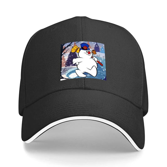 FROSTY THE SNOWMAN UNDER SNOWFLAKE Baseball Cap
