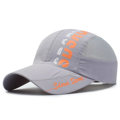 Fashion Wide Brim Mesh Baseball Cap Breathable Quick-drying Peaked Cap