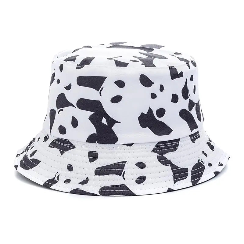 Unisex Bucket Cap Fruit Printing Hats Summer Double-sided Wear Man Women