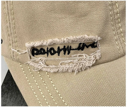 Vintage Washed Baseball Cap Children's Ins Fashion Letter Embroidery