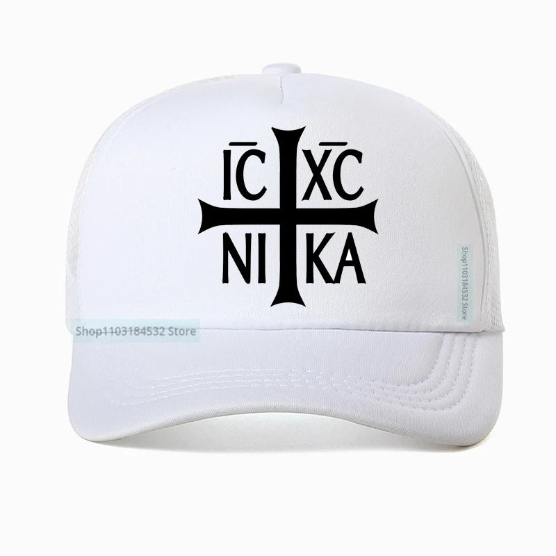 Jesus Christian Prayer Cross Mesh Baseball Cap