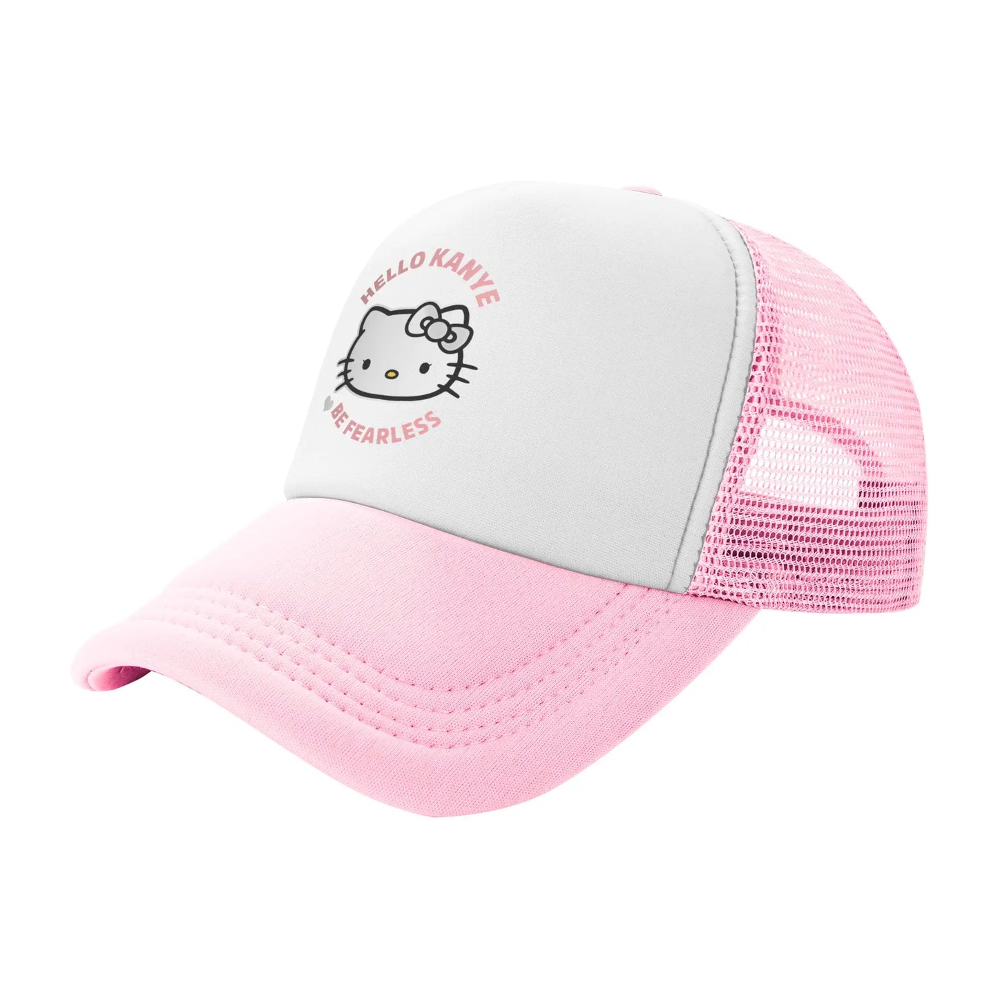Unisex Hello Kitty Valentine Teddy Bear Baseball Caps