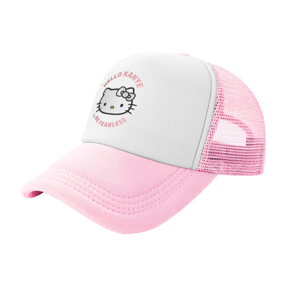 Unisex Hello Kitty Valentine Teddy Bear Baseball Caps