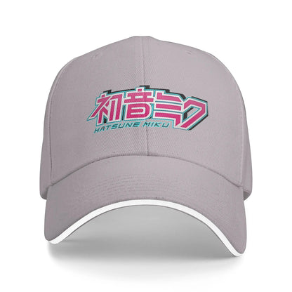 Hatsune Miku Logo Outfit Baseball Caps