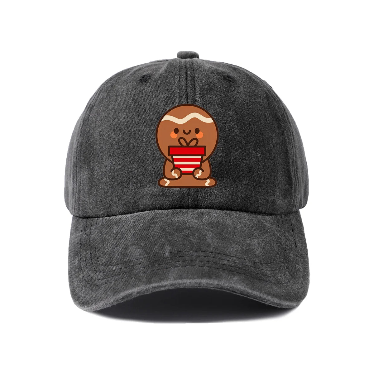 Smiling Gingerbread Man Baseball Cap