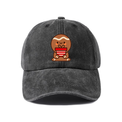 Smiling Gingerbread Man Baseball Cap