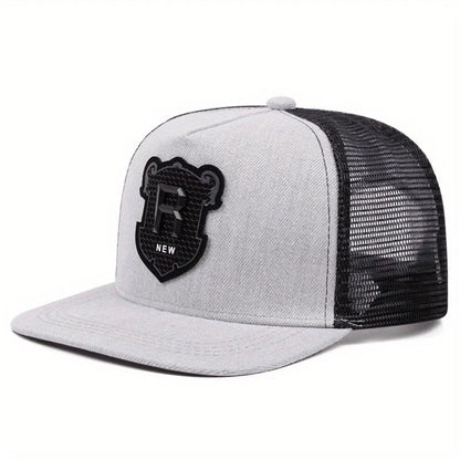 Flat Brim Cap Summer Outdoor Travel Baseball Cap Men's Big Head Cap