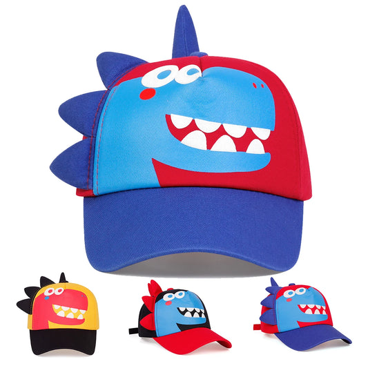 Children Dinosaur Print Baseball Net Caps