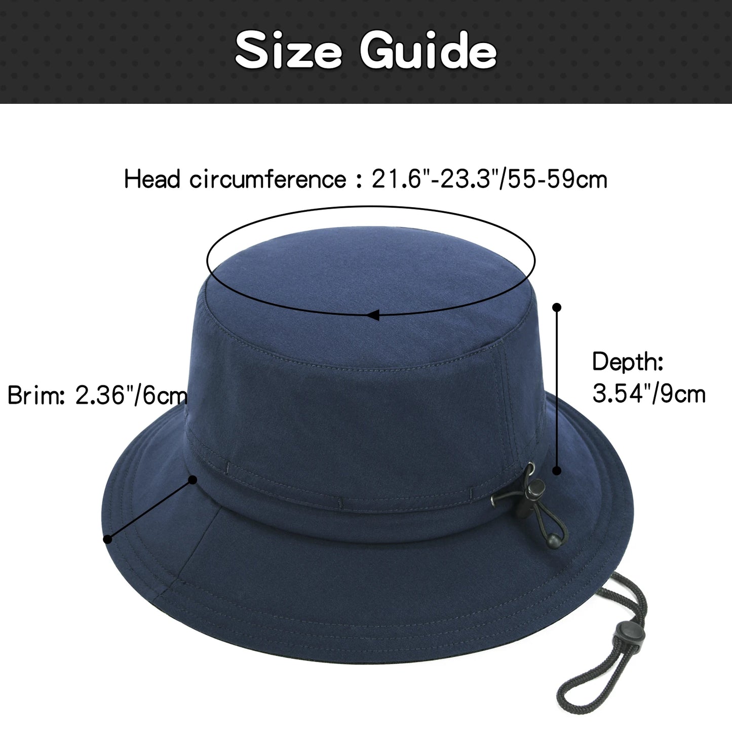 FEINION Bucket Hats Fot Unisex Packable Foldable Sun Hats for Women Beach