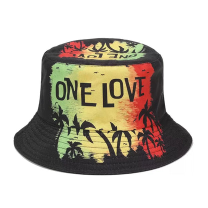 Flag Print Cheer Hat Bucket Hat