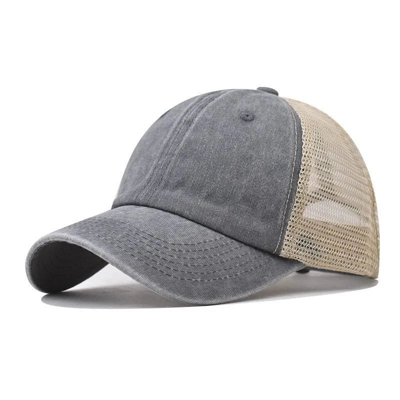 Mesh Hats for Men and Women Beach Worn Baseball Caps