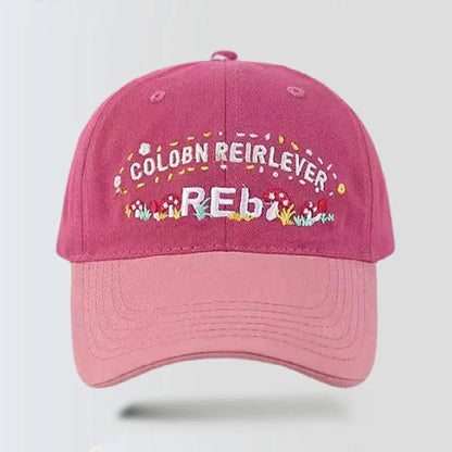 Pastoral Floral Wide Brim Baseball Cap