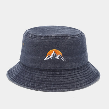“Sunrise” Fashionable Embroidered Bucket Hat Fisherman Hat And Sun Hat