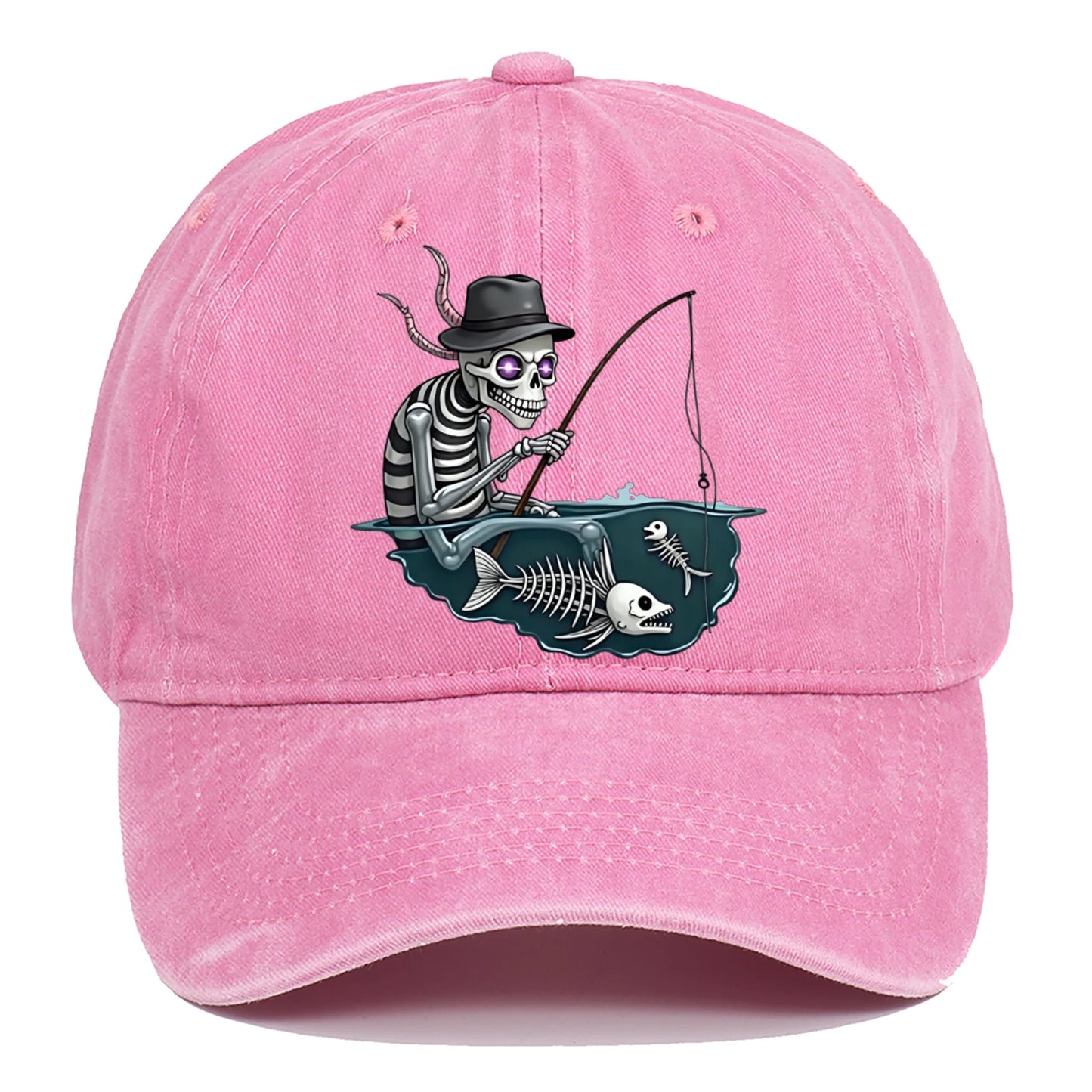 Personalized Skull Print Baseball Cap For Men And Women, Halloween Party Decoration Hat