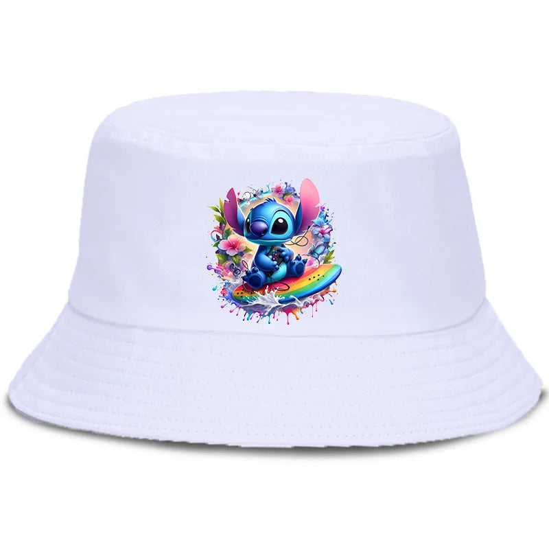 Lilo Stitch Parent-child Bucket Hat Summer Panama Bucket Cap Women Men