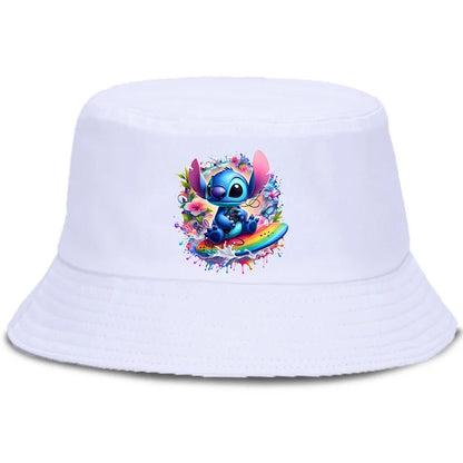 Lilo Stitch Parent-child Bucket Hat Summer Panama Bucket Cap Women Men