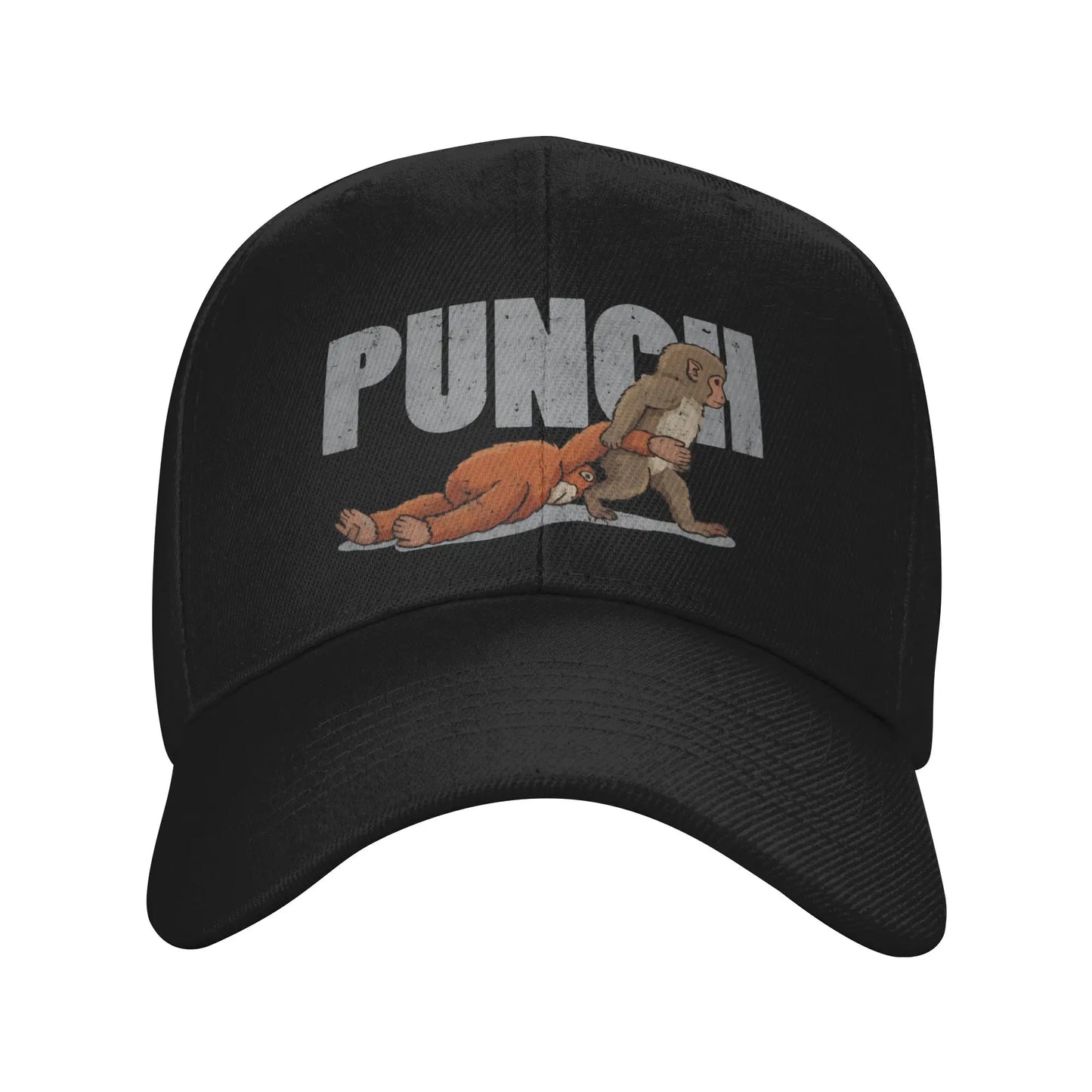 Sad Monkey Punch Meme With An Orange Toy Cap Baseball Cap For Men Women