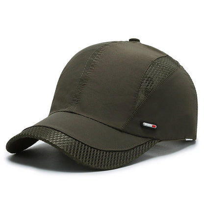 New Spring Summer Men Baseball Caps Male Breathable Mesh Black Sport