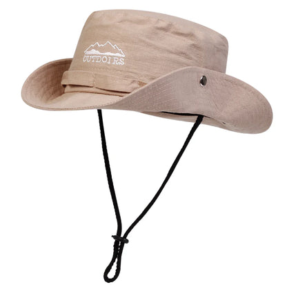 Unisex OUTDOIRS Mountain Range Embroidery Bucket Hat
