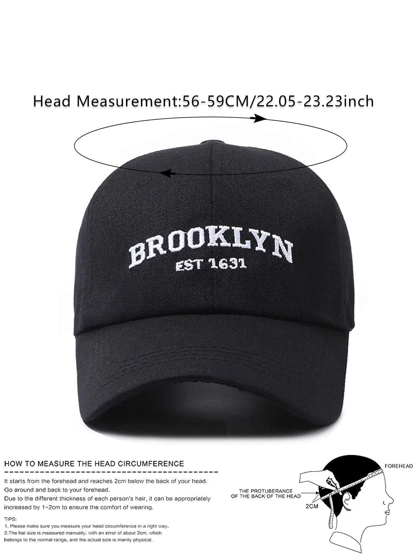 Letter Embroidered Baseball Cap Unisex Couple Baseball Cap