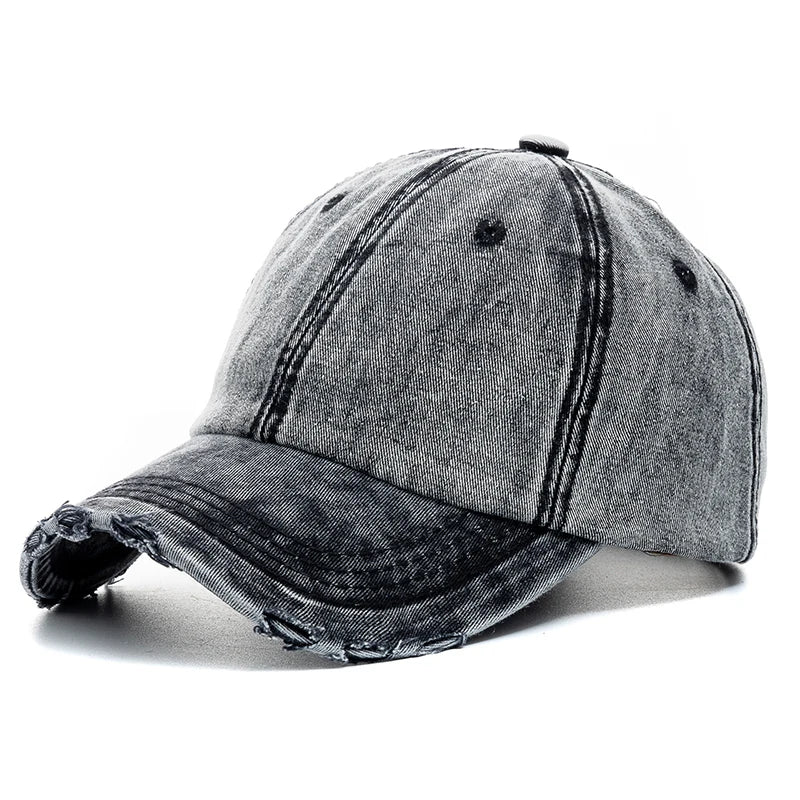 New Unisex Washed Cotton Cap High Quality Denim