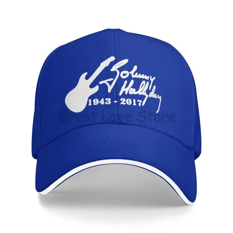 Johnny Hallyday Print Baseball Cap