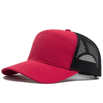 Summer 7 Panel Baseball Cap Fashion Hip Hop Mesh Caps Men Women