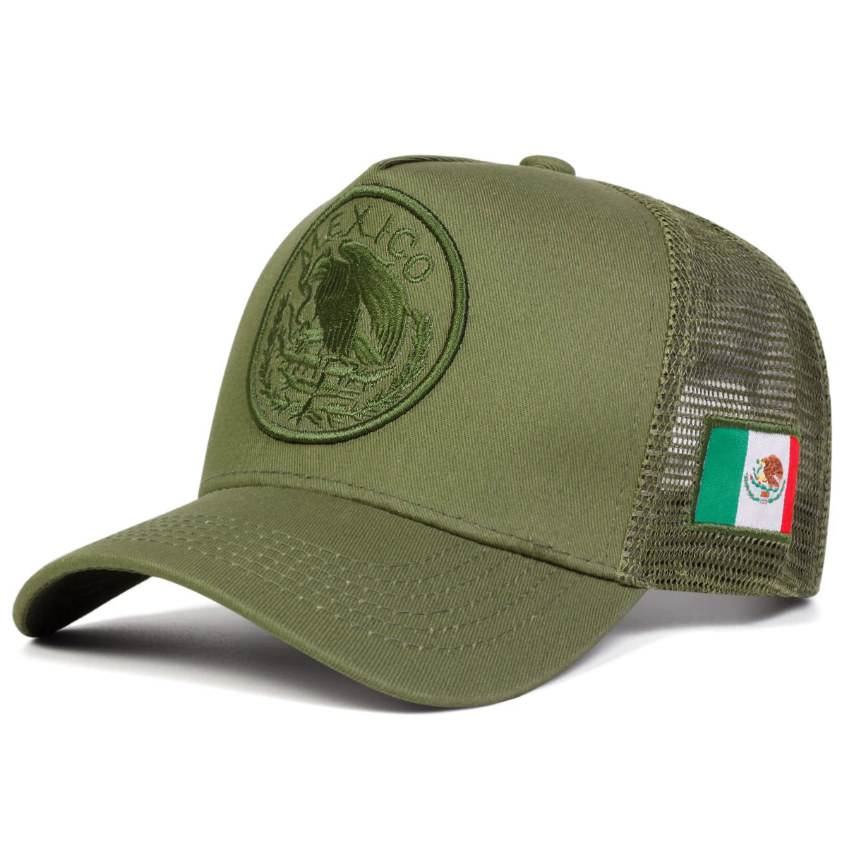 Unisex Mexican Flag Embroidery Baseball Caps