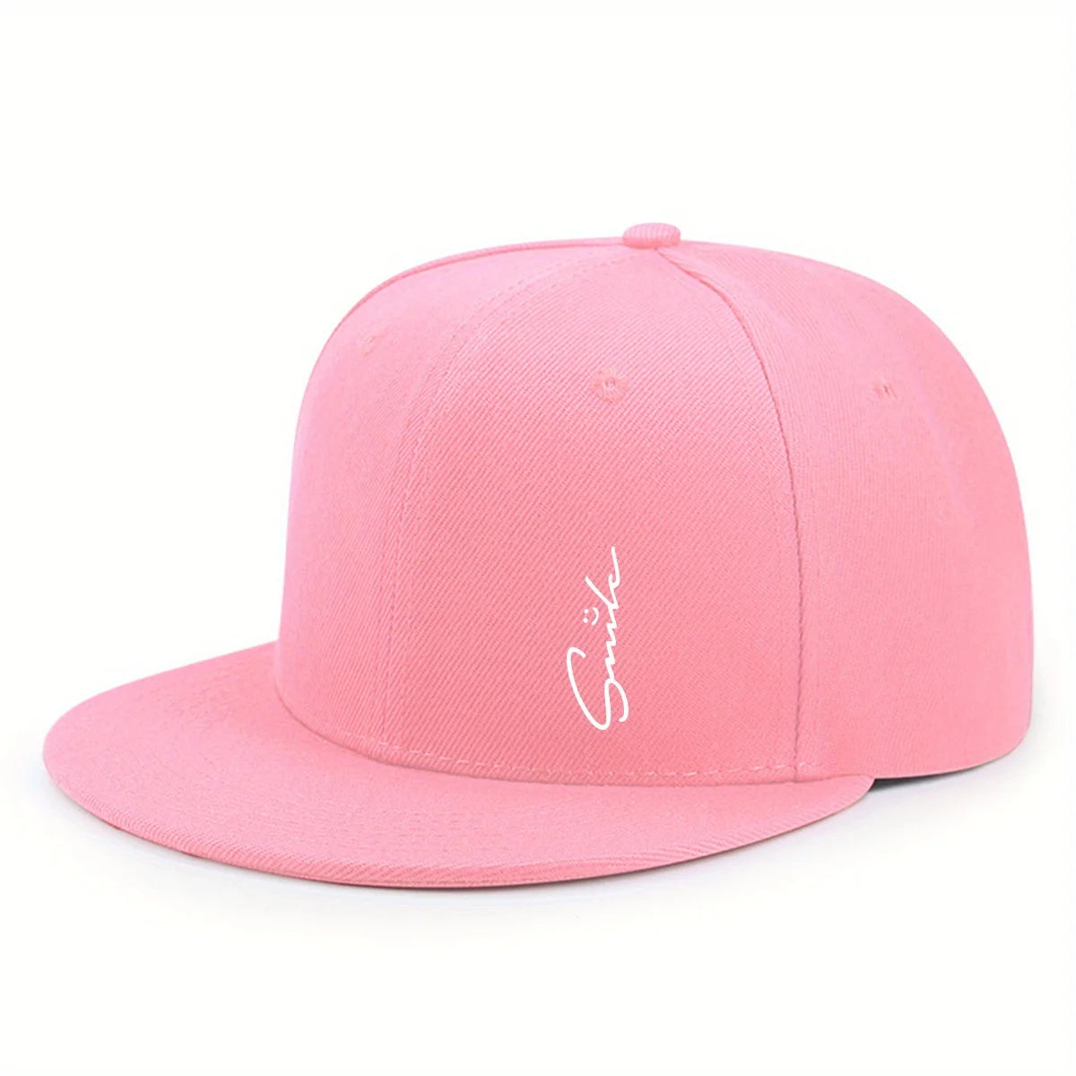 Lettered Smiley Face Print Stylish Baseball Cap For Men And Women