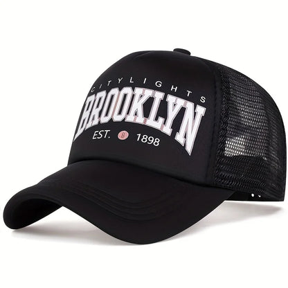 Unisex BROOKLYN Printing Baseball Net Caps
