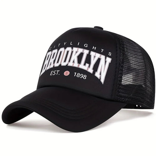 Unisex BROOKLYN Printing Baseball Net Caps