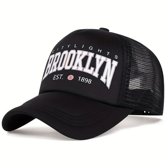 Unisex BROOKLYN Printing Baseball Net Caps