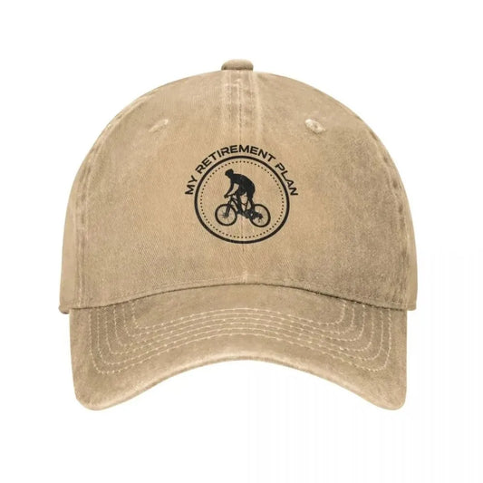 My Retirement Plan Bicycle Funny Bike Riding Rider Retired Baseball Cap