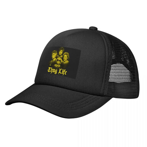 Thug Life Golden Mesh Baseball Caps