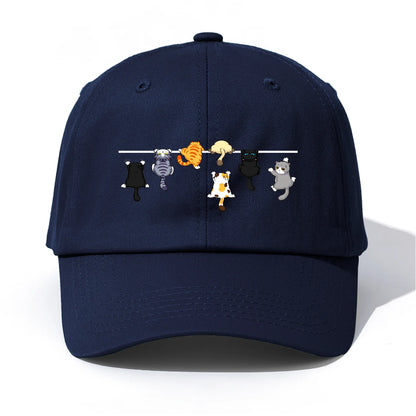 Cats Print Baseball Cap For Adults