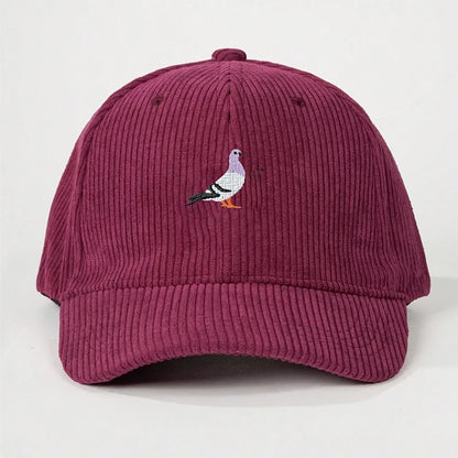 Baseball Cap Suitable For All Seasons, Pigeon Embroidery Pattern, Men's And Women's Daily Casual Fashion