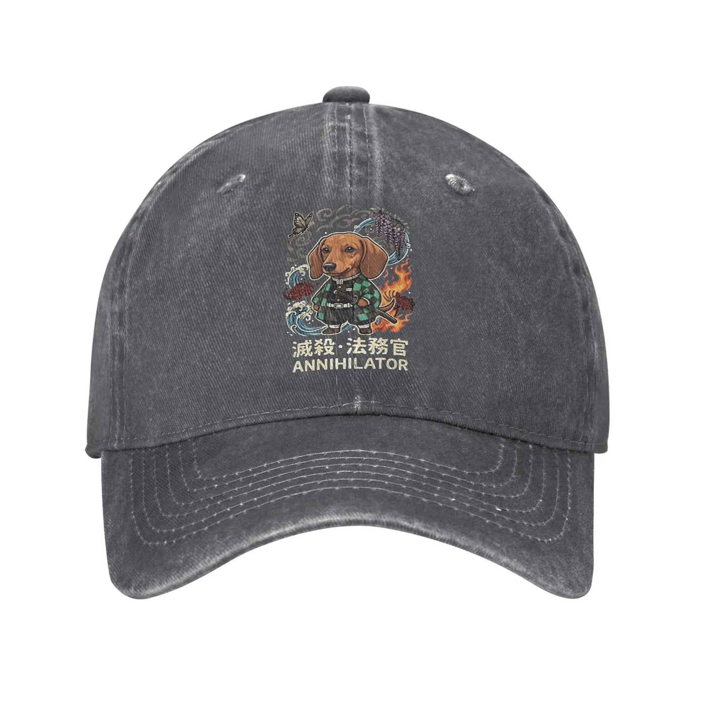 Demon Slayer Multicolor Hat Peaked Samurai Dog Annihilator Aesthetic Baseball Hat