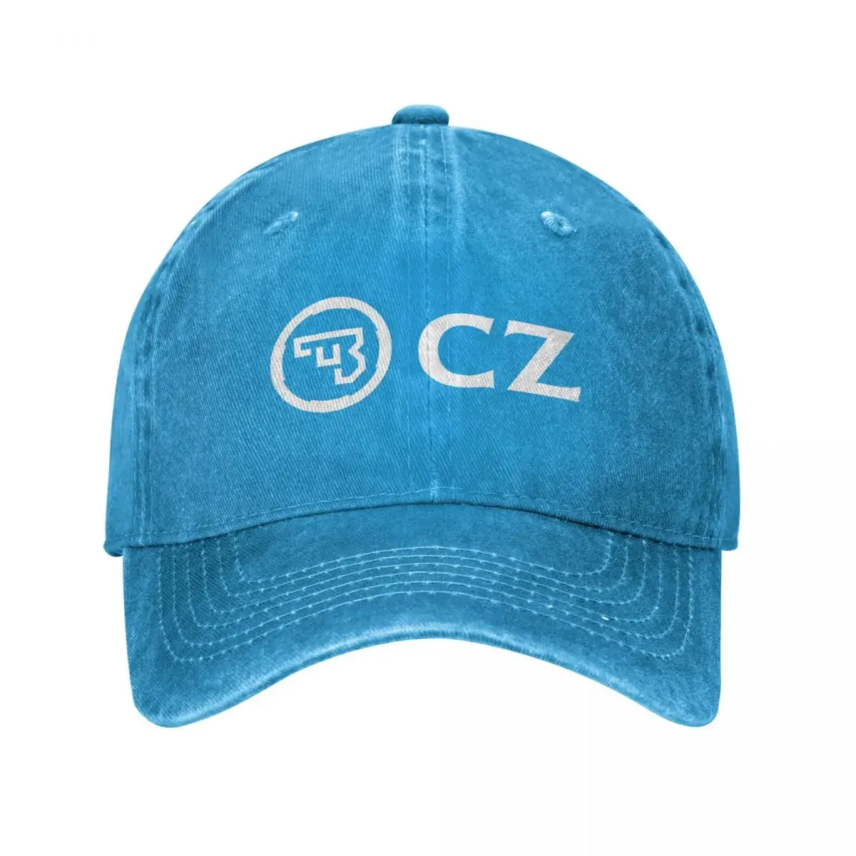 White CZ Guns Logo Unisex Baseball Caps