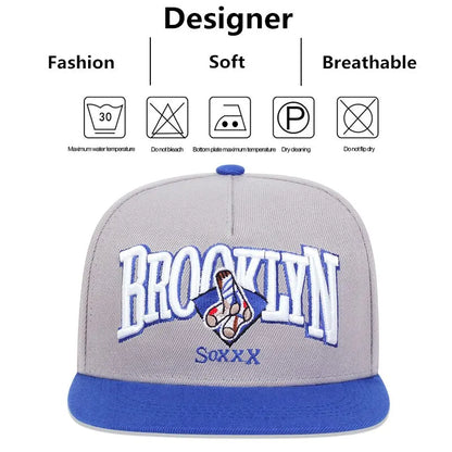 New BROOKLYN Socks Embroidery Baseball Cap Snapback Hats Hip Hop Hat