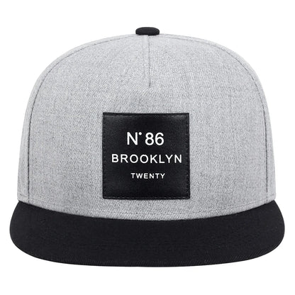 BROOKLYN Baseball Cotton Adjustable Snapback Hat Leather Label N86 Hip Hop Caps