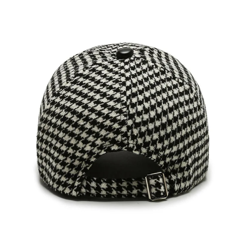 Fashions Check Baseball Cap For Women