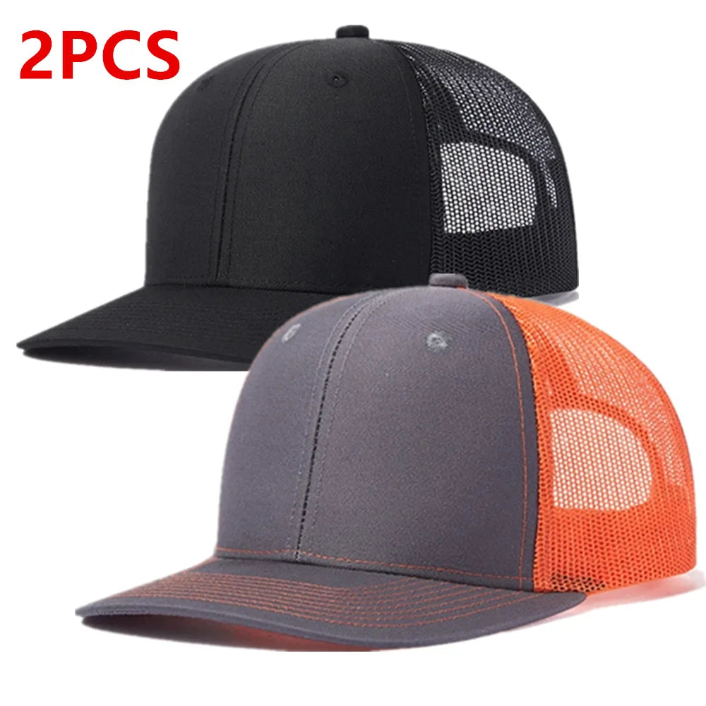 Hot Sale Unisex Cap Slight Curved Brim Style Trucker Hat  Men & Women