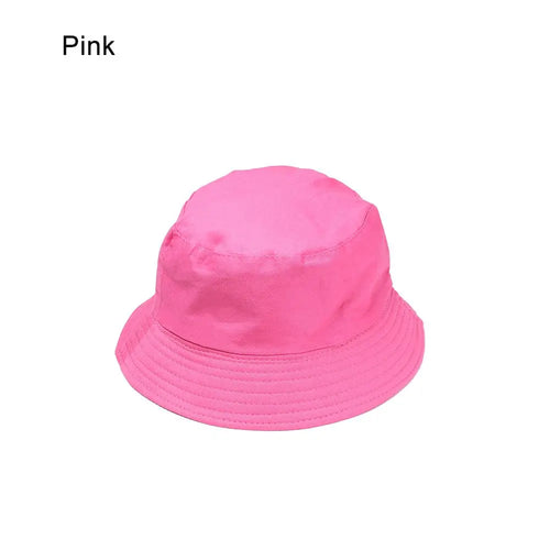 Women Men Outdoor Sunscreen Casual Candy Color Bucket Hat Sun Caps Fisherman Cap