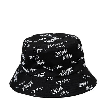 Unisex Style Trendy Versatile Double-Sided Printed Fisherman Hat