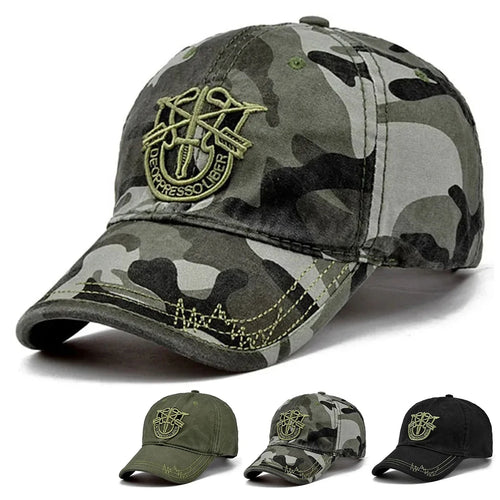Unisex Shield Embroidery Baseball Caps