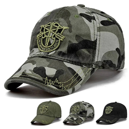 Unisex Shield Embroidery Baseball Caps