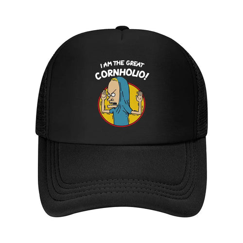 “Cornholio” - Cartoon Art Classic MTV Character For 90s Animation Fans Mesh Baseball Cap