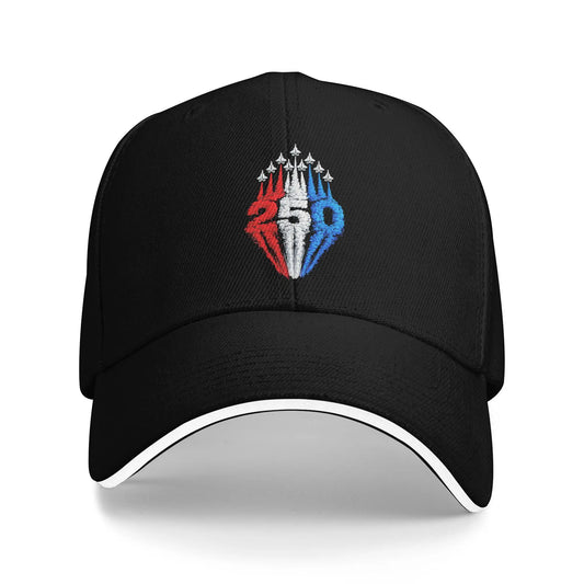 Summer Casual Baseball Cap 250 Years American 1776 2026 250th USA Patriotic 4th of July Baseball Cap