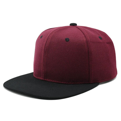 Unisex Flat Brim Snapback Hat For Men Women