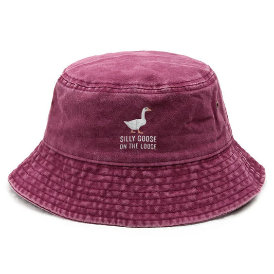 Silly Goose Washed Cotton Bucket Hat For Men Women